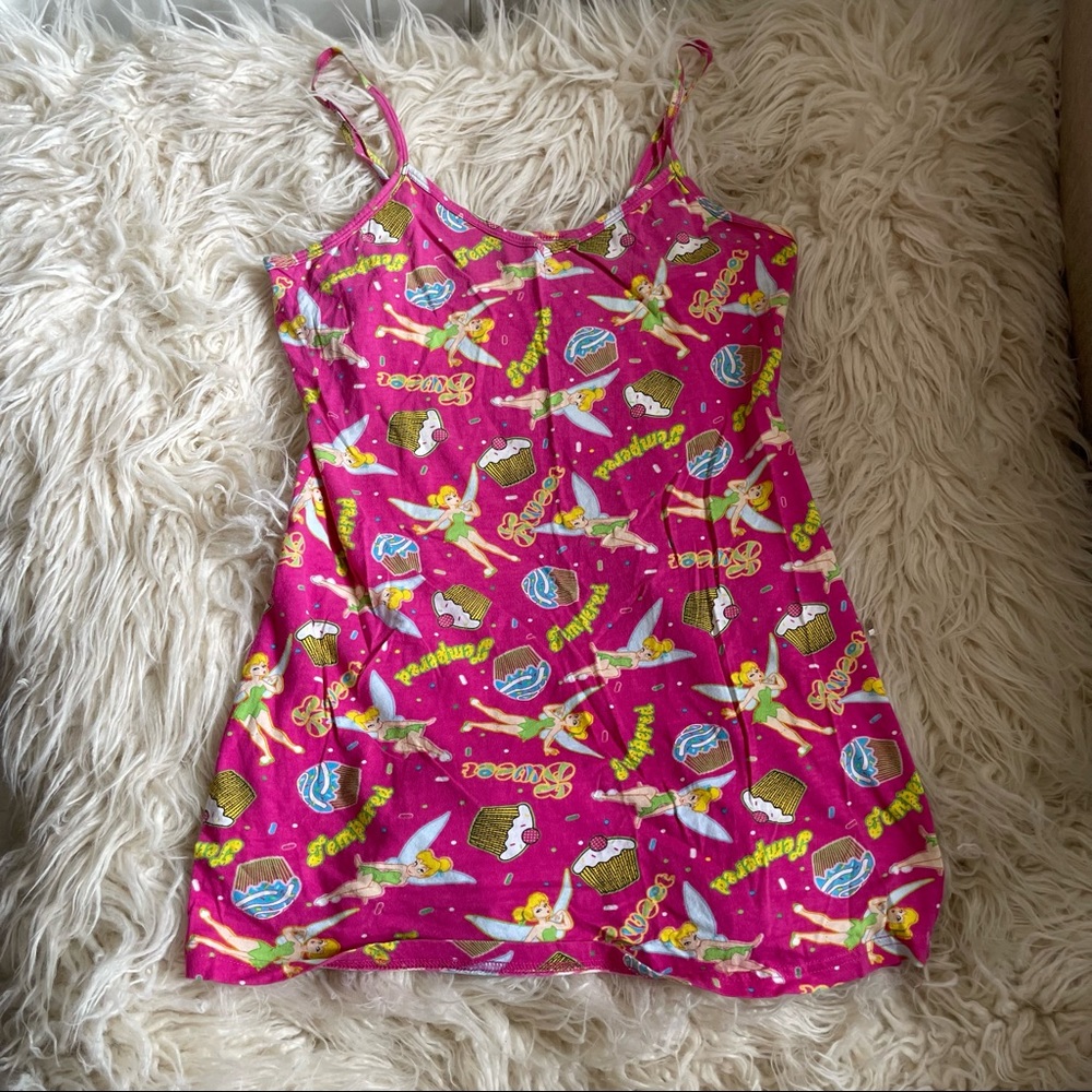 Disney Tinkerbell nightgown pajama dress tank top